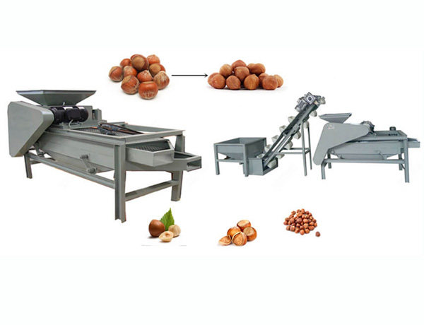 hazelnut shelling machine