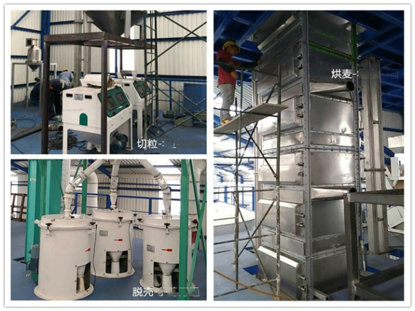 Complete set of oat flour milling machine