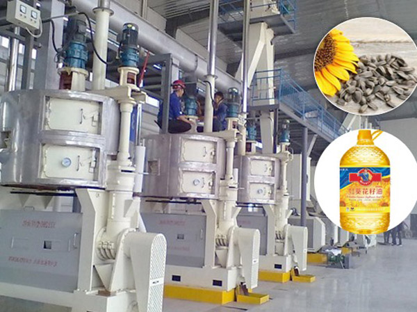 Sunflower seed oil production line