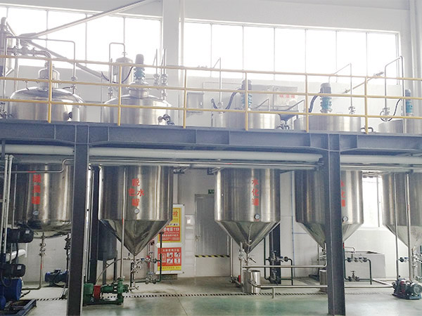 Refined coconut oil production line