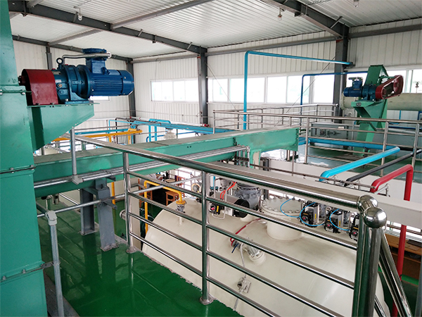Rice oil production line