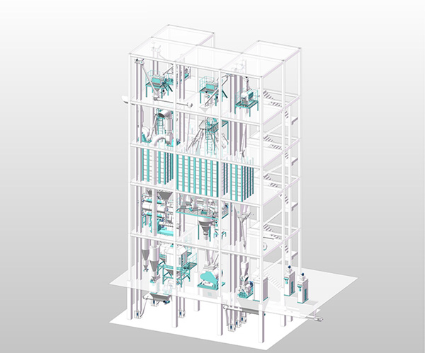 Ruminant feed production line