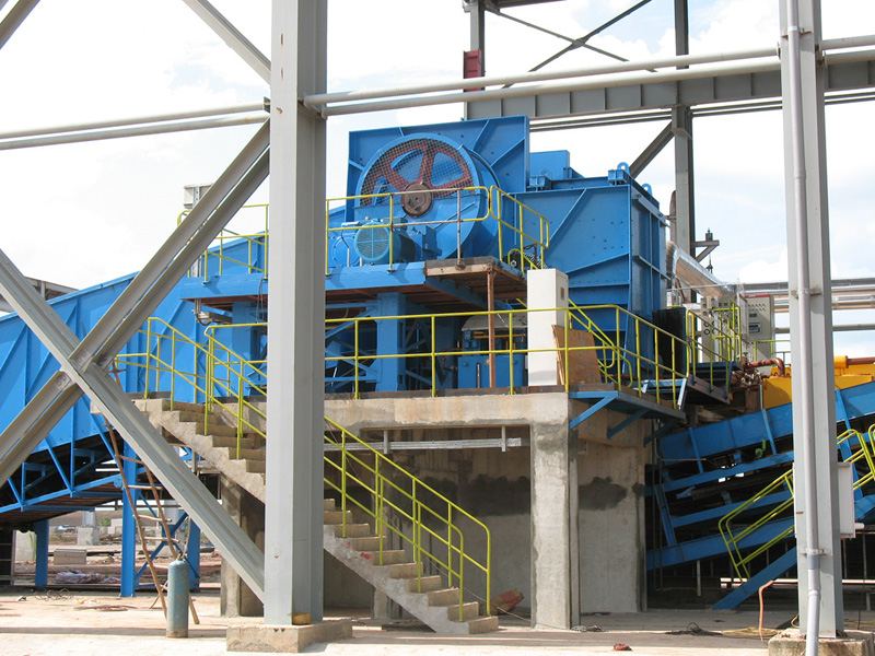 Cane sugar processing plant